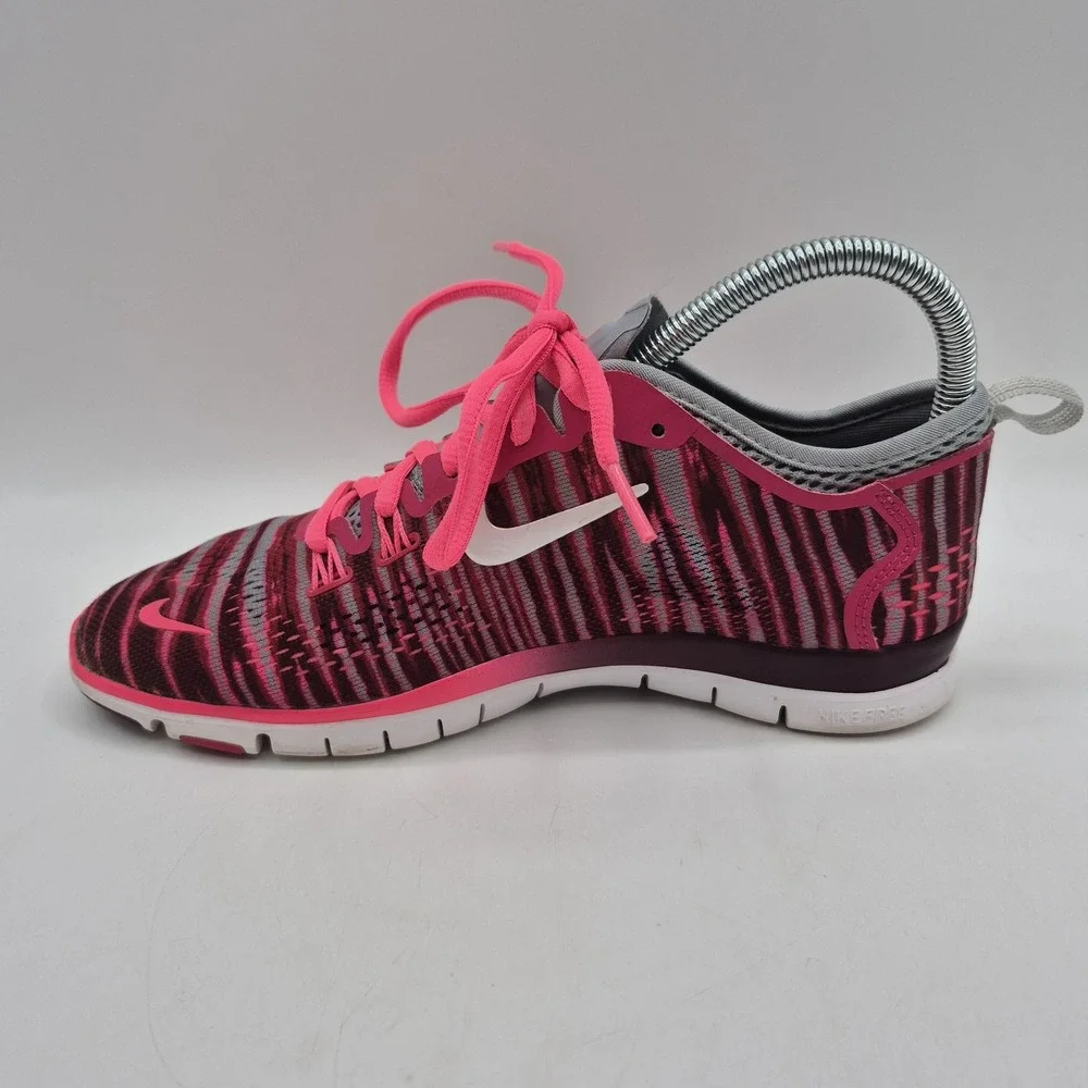 Nike Free 5.0 TR Fit 4 Shoes Womens Size 6.5 Pink Gray White Sneakers 629832-602